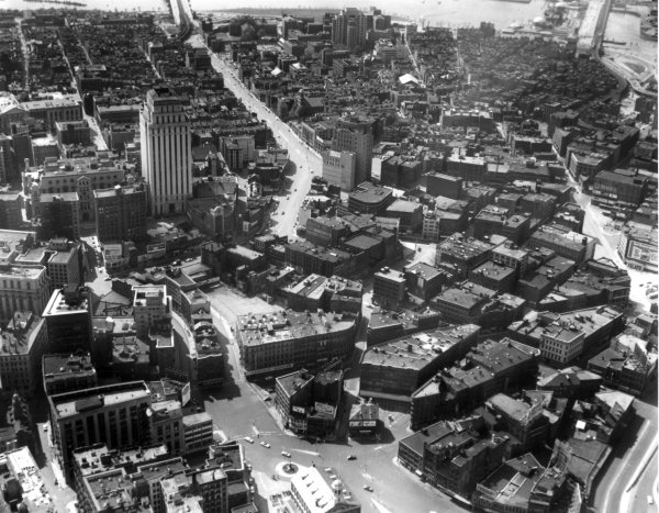 Scollay Square 1957 aerial
